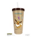 （現貨）正版 寶可夢 皮卡丘 卡比獸 伊布 720ml 內陶瓷吸管杯 玻璃吸管 清潔刷 超值組 (3款)-規格圖7
