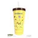 （現貨）正版 寶可夢 皮卡丘 卡比獸 伊布 720ml 內陶瓷吸管杯 玻璃吸管 清潔刷 超值組 (3款)-規格圖7