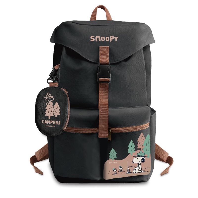 （現貨）正版授權 史努比 SNOOPY PEANUTS-野營趣多口袋機能後背包-細節圖3