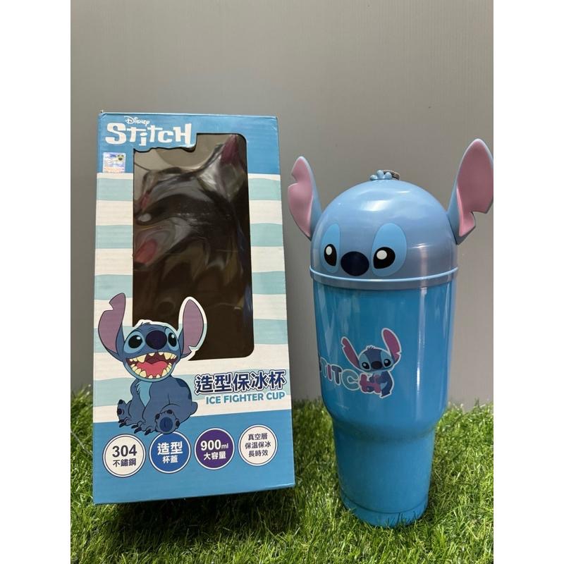 （現貨）♡正版授權♡迪士尼造型冰霸杯ICE FIGHTER CUP 史迪奇冰霸杯 900ml 三眼怪冰霸 不鏽鋼保冰杯-細節圖3