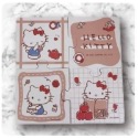 （現貨）正版 史努比 Hello kitty 拼圖杯墊組 杯墊 餐墊 隔熱墊-規格圖9