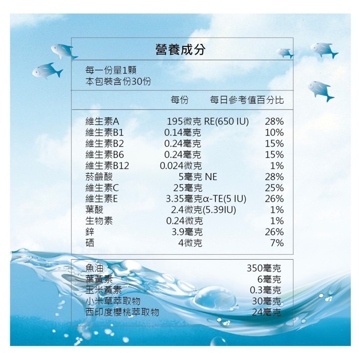 海吉尼斯 海吉葉黃素魚油軟膠囊 30(60)顆/盒 | 台丞藥局-細節圖2