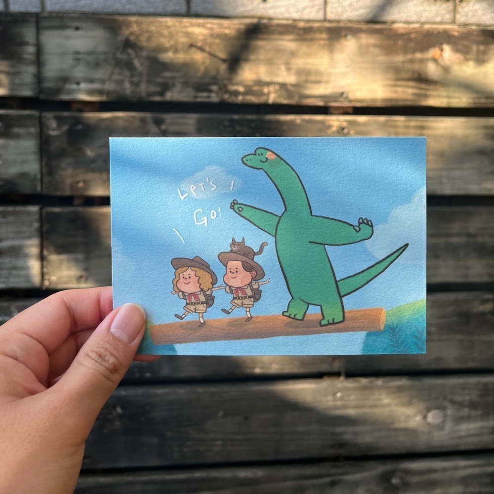 「K.C x Johnny 探險小隊明信片」-細節圖2