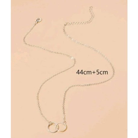 有三色可選～同心環墜飾項鍊-細節圖3