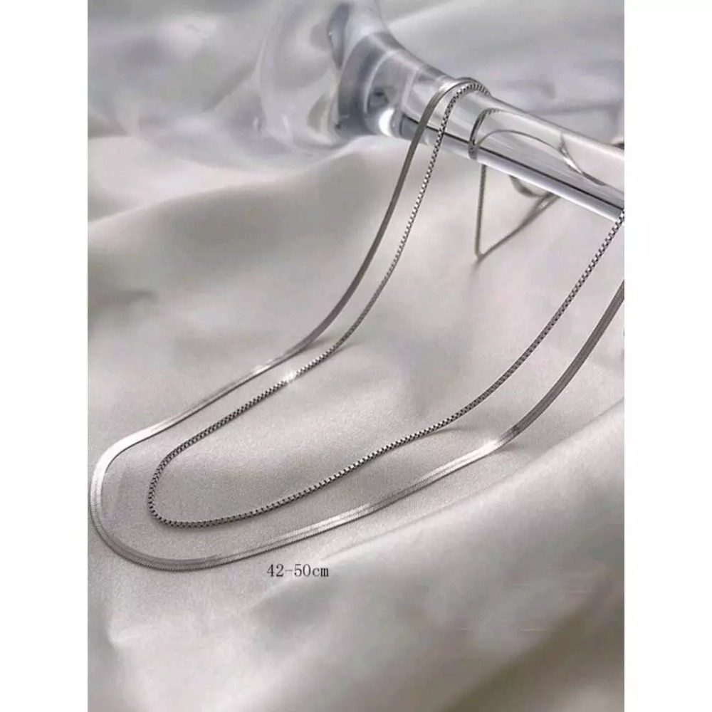 2入/組（無法分開）時尚極簡多層次項鍊-細節圖3