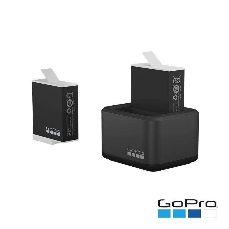 【彈藥庫】GoPro HERO 12/11/10/9 Enduro 高續航電池2入＋座充組 #ADDBD-211-AS-細節圖3