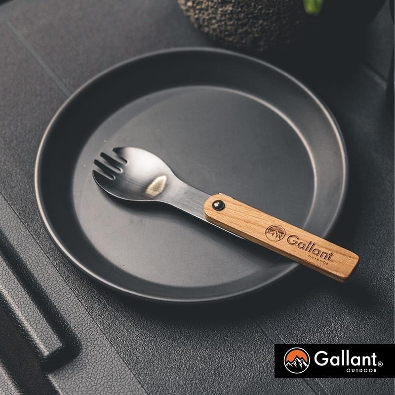 【彈藥庫】GLNT Outdoor® BLACK Label Folding Spork 摺疊湯匙 #glntbl003-細節圖2