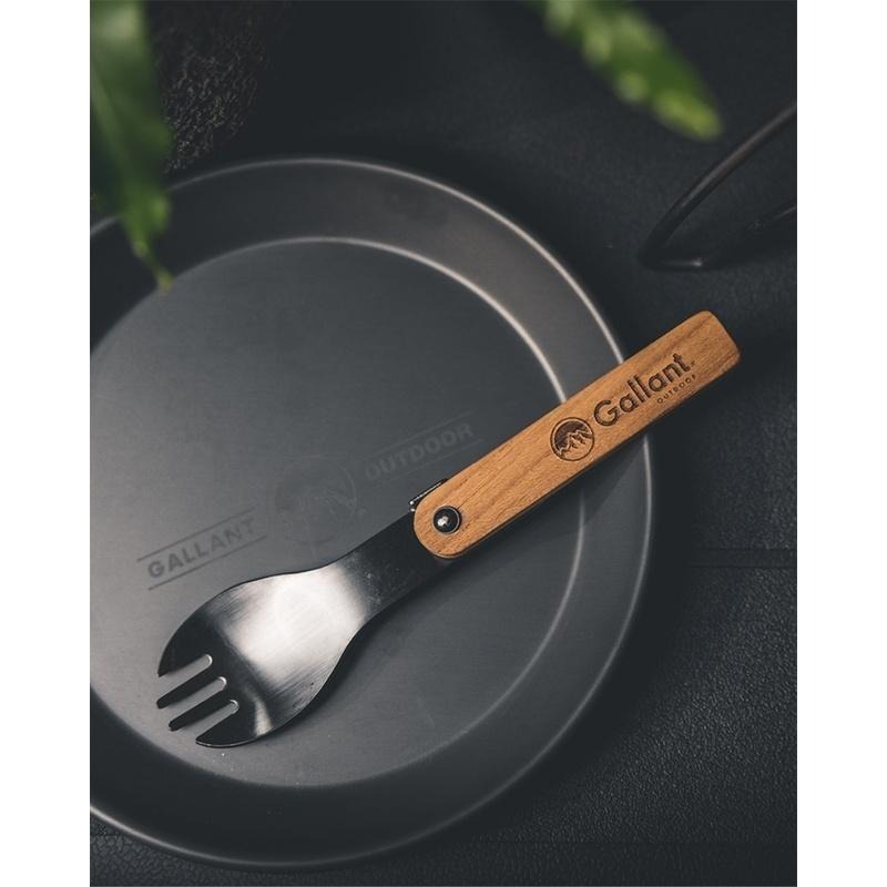 【彈藥庫】GLNT Outdoor® BLACK Label Folding Spork 摺疊湯匙 #glntbl003-細節圖4