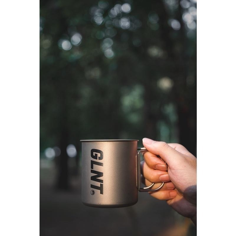 【彈藥庫】GLNT Titanium Cup 鈦合金輕量水杯 420ml (附收納袋) #glntca031-細節圖5