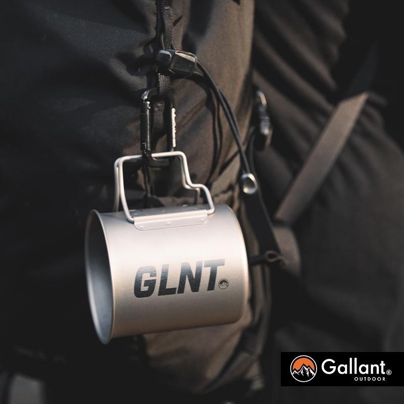 【彈藥庫】GLNT Titanium Cup 鈦合金輕量水杯 420ml (附收納袋) #glntca031-細節圖3