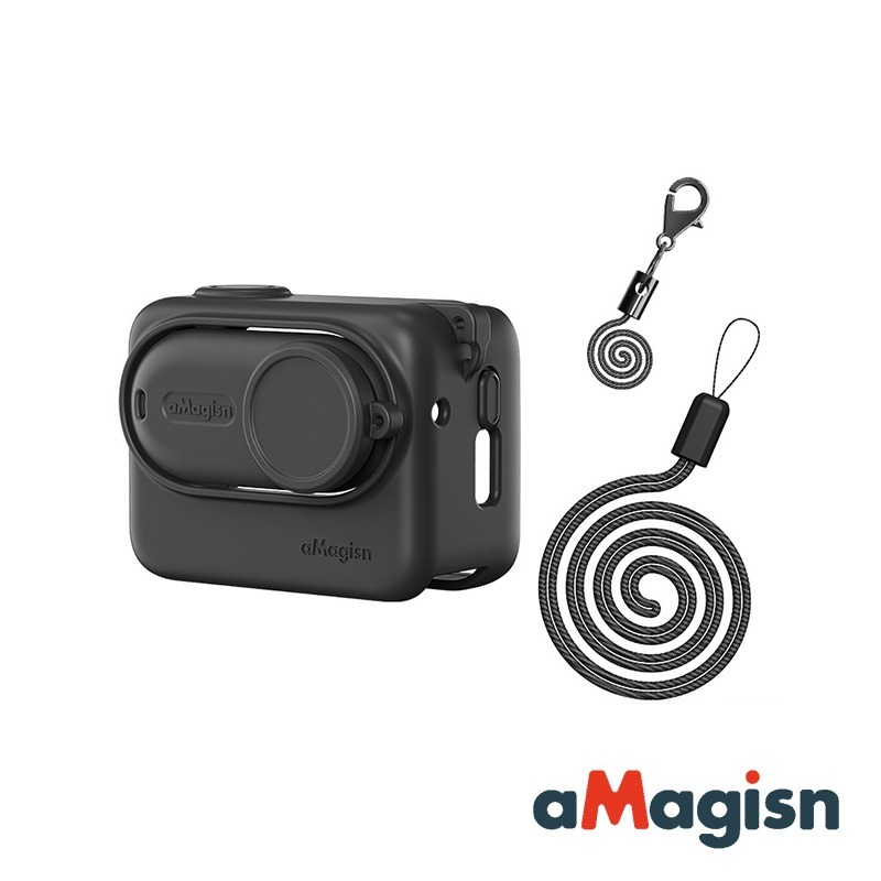 【彈藥庫】aMagisn Insta360 GO 3S/3 全機矽膠套 #AG12-A #AG08-A-細節圖2