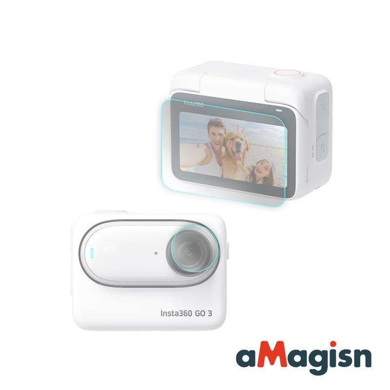 【彈藥庫】aMagisn Insta360 GO 3S/3 鏡頭螢幕鋼化保護貼#AG15-A #AMI-P009-L0-細節圖2