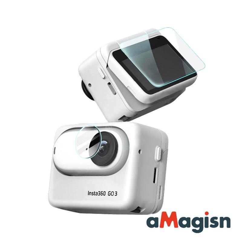 【彈藥庫】aMagisn Insta360 GO 3S/3 鏡頭螢幕鋼化保護貼#AG15-A #AMI-P009-L0-細節圖3