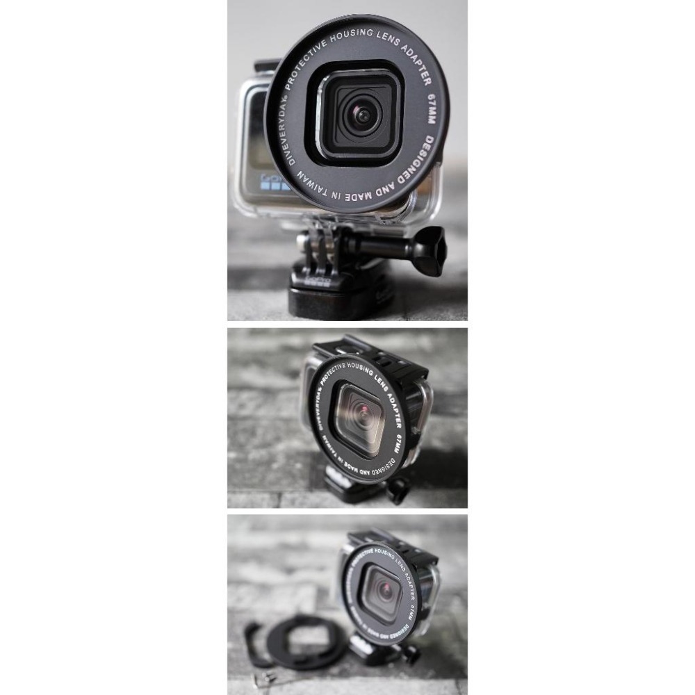 【彈藥庫】Diveveryday GoPro 潛水殼鏡頭轉接座 轉M67 #DED-GP13-M67-細節圖6