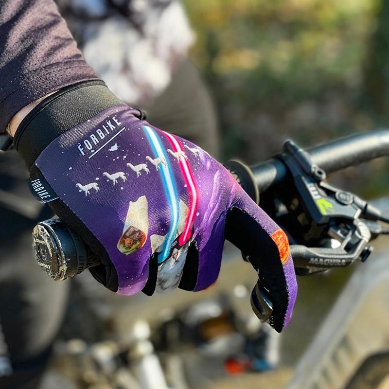 【彈藥庫】FORBIKE 兒童登山車全指手套 招財貓/星際貓貓/鴨綠 3款-細節圖5