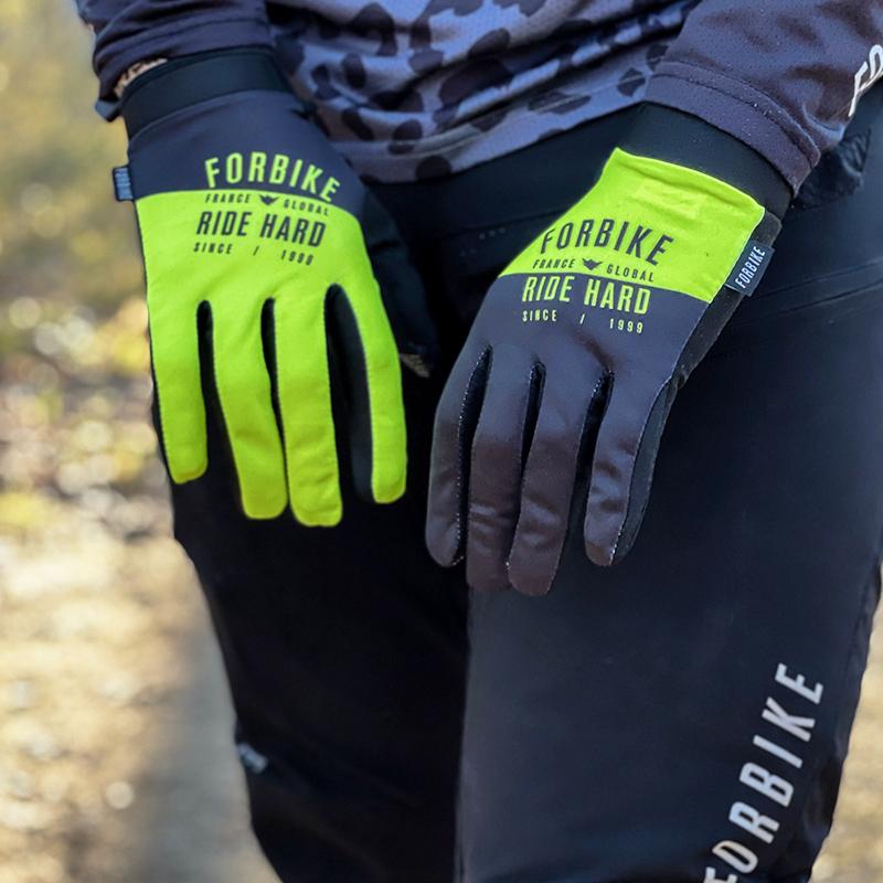 【彈藥庫】FORBIKE 兒童登山車全指手套 螢光萊卡 2款-細節圖5