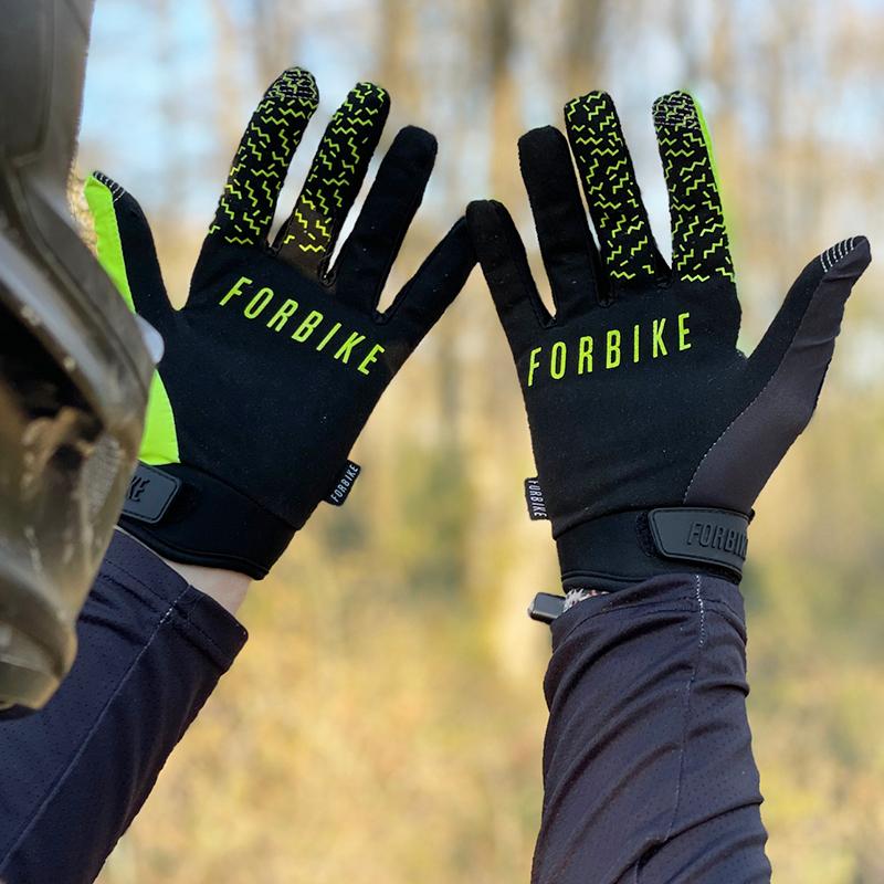 【彈藥庫】FORBIKE 兒童登山車全指手套 螢光萊卡 2款-細節圖6