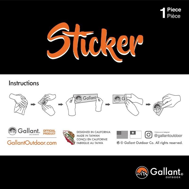 【彈藥庫】Gallant Outdoor®️ Sticker防水車貼（15/23.5/35cm） #glntca005-細節圖2