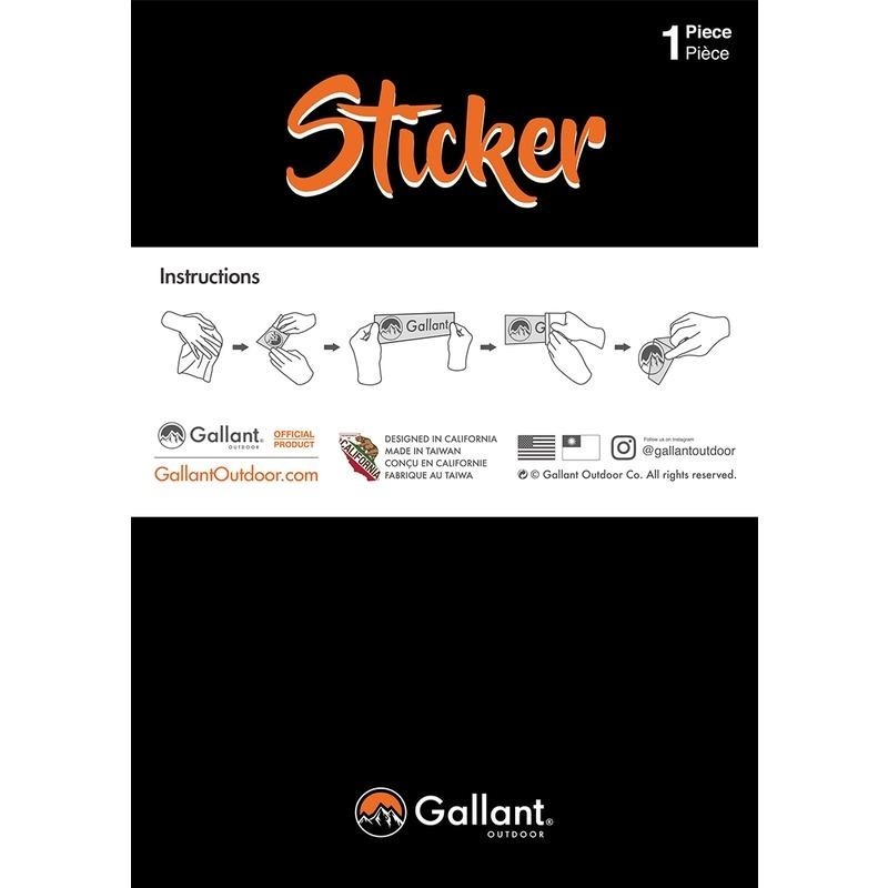 【彈藥庫】Gallant Outdoor®️ Sticker防水車貼（15/23.5/35cm） #glntca005-細節圖8