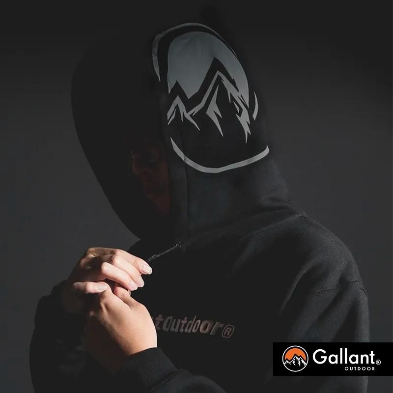 【彈藥庫】GLNT The Lettering Hoodie 帽T（黑/灰）#glnt-atl-011-細節圖5