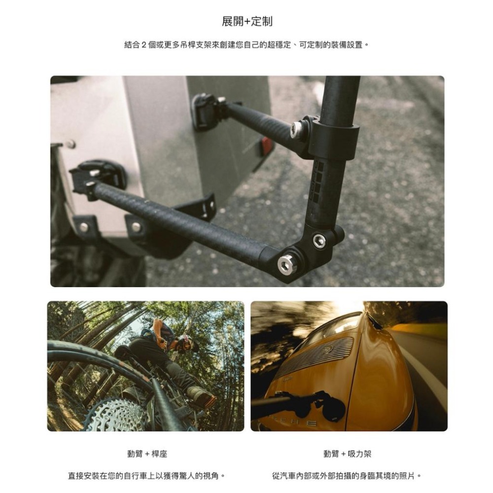 【彈藥庫】GoPro BOOM + 黏貼式固定座 延長臂套件 #AEXTM-001-細節圖8