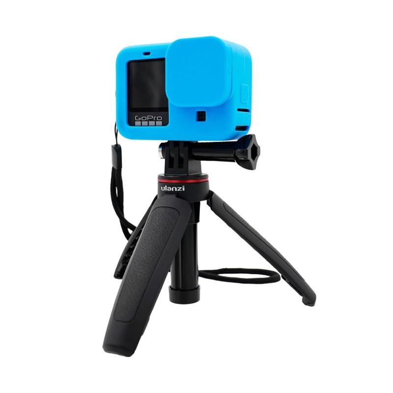 【彈藥庫】GoPro HERO 13/12/11/10/9 矽膠保護套 含手繩（黑/藍）#DFG-C053-細節圖8