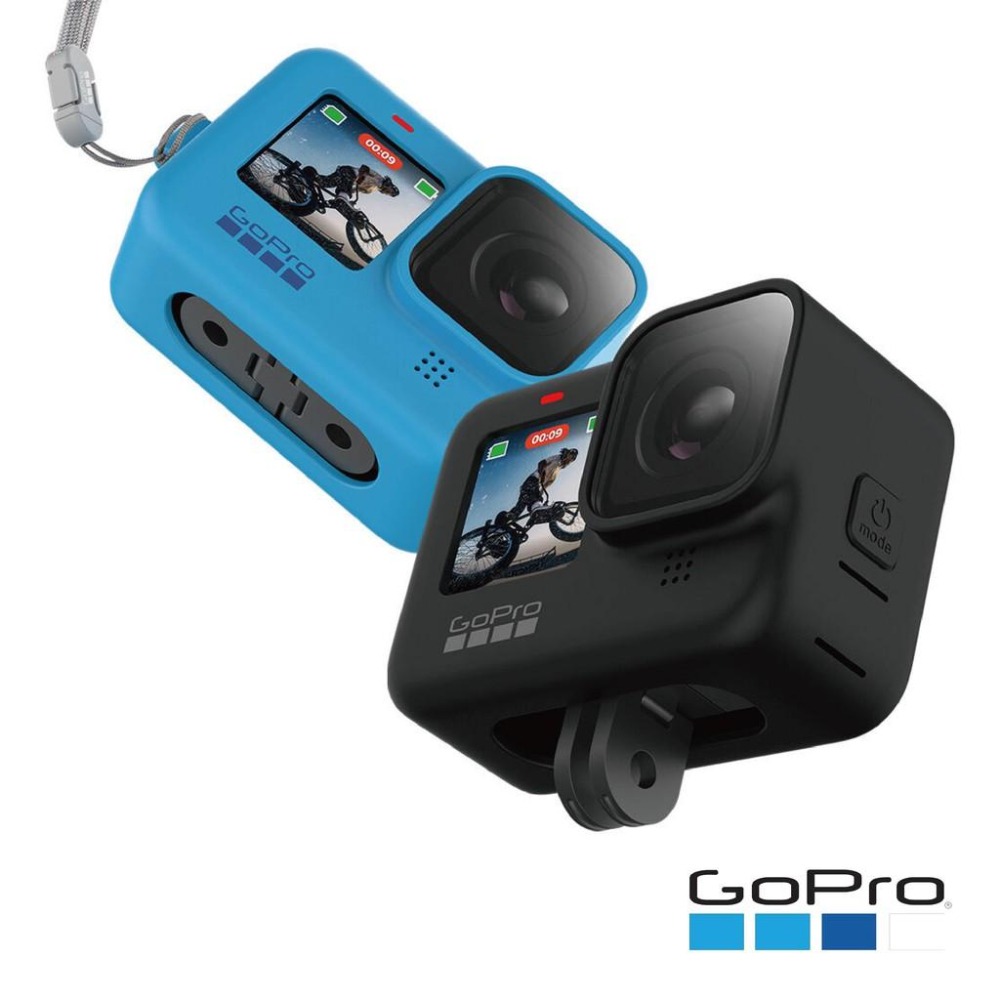 【彈藥庫】GoPro HERO 12/11/10/9 保護套 + 掛繩（黑/白/藍） #ADSST-細節圖2