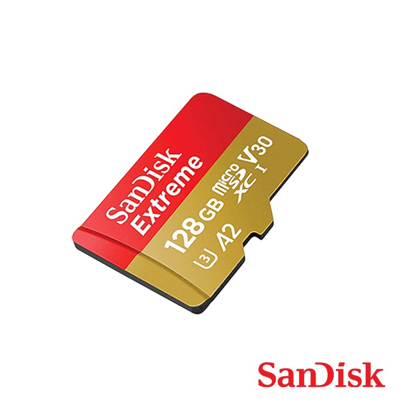 【彈藥庫】SanDisk Extreme microSD C10 U3 A2 V30 紅金卡 128G 記憶卡-細節圖3