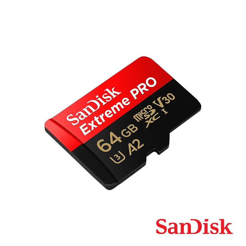 【彈藥庫】SanDisk Extreme PRO microSDXC U3 A2 V30 紅黑卡 64G 記憶卡-細節圖3