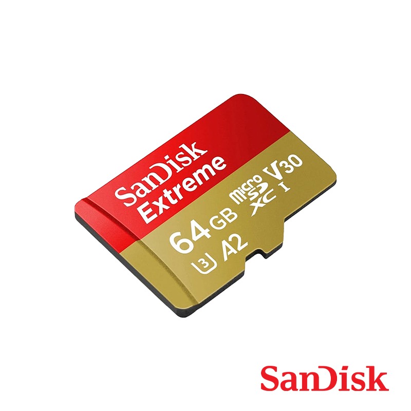 【彈藥庫】SanDisk Extreme microSD C10 U3 A2 V30 紅金卡 64G 記憶卡-細節圖3
