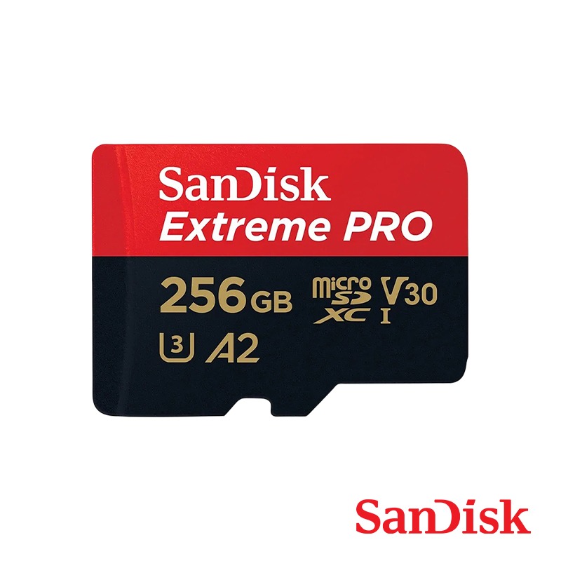 【彈藥庫】SanDisk Extreme PRO microSDXC U3 A2 V30 紅黑卡 256G 記憶卡-細節圖2