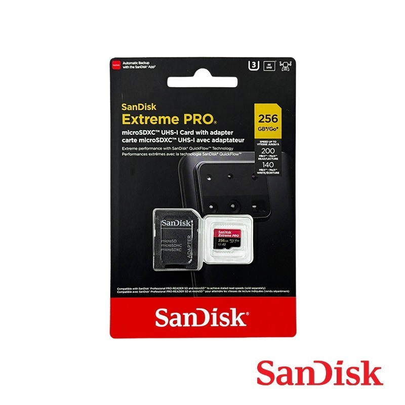 【彈藥庫】SanDisk Extreme PRO microSDXC U3 A2 V30 紅黑卡 256G 記憶卡-細節圖4