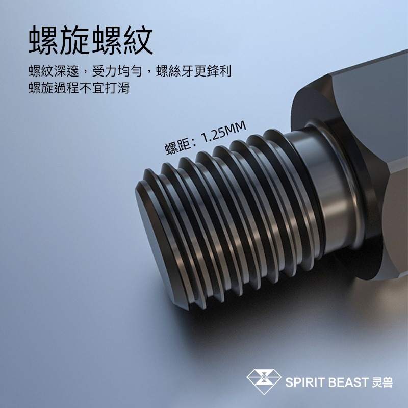 【彈藥庫】Spirit Beast M8 正牙長墊高螺絲 正轉正 (40mm) #JGLS001A101-細節圖11