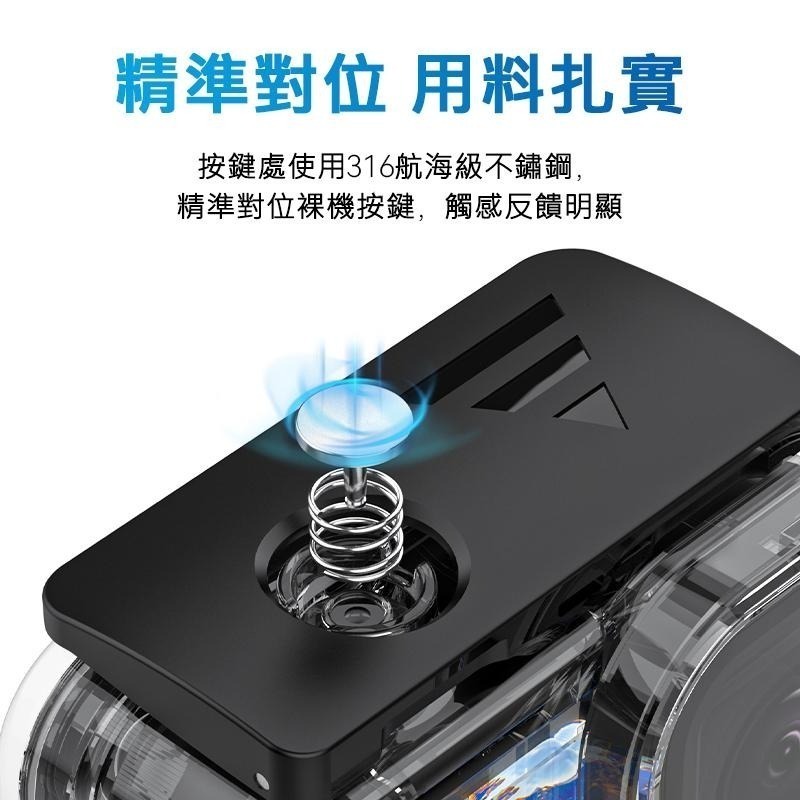 【彈藥庫】TELESIN GoPro HERO 13/12/11/10/9 45米防水殼 #GP-WTP-905-細節圖7