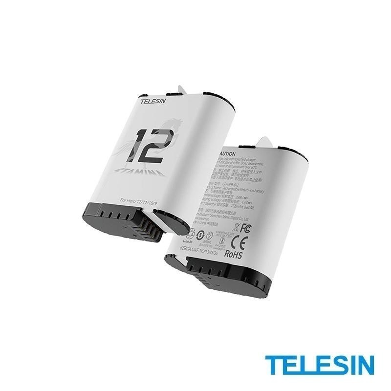 【彈藥庫】TELESIN GoPro HERO 12/11/10/9 高性能電池 #GP-HPB-012-細節圖3