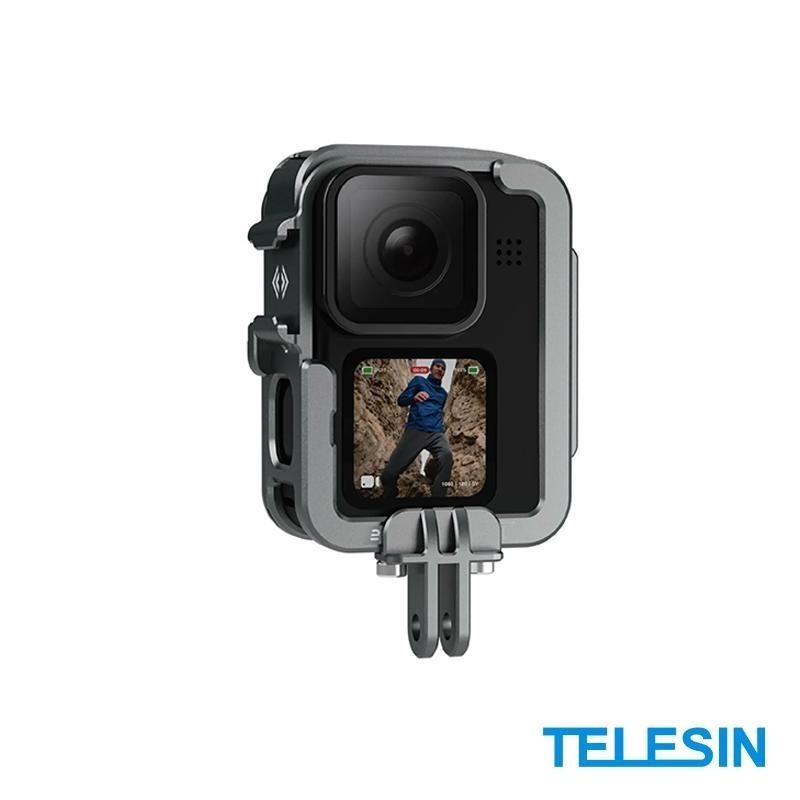 【彈藥庫】TELESIN GoPro HERO13/12/11/10/9鋁合金橫豎兔籠#GP-FMS-G11-TZ(新)-細節圖7