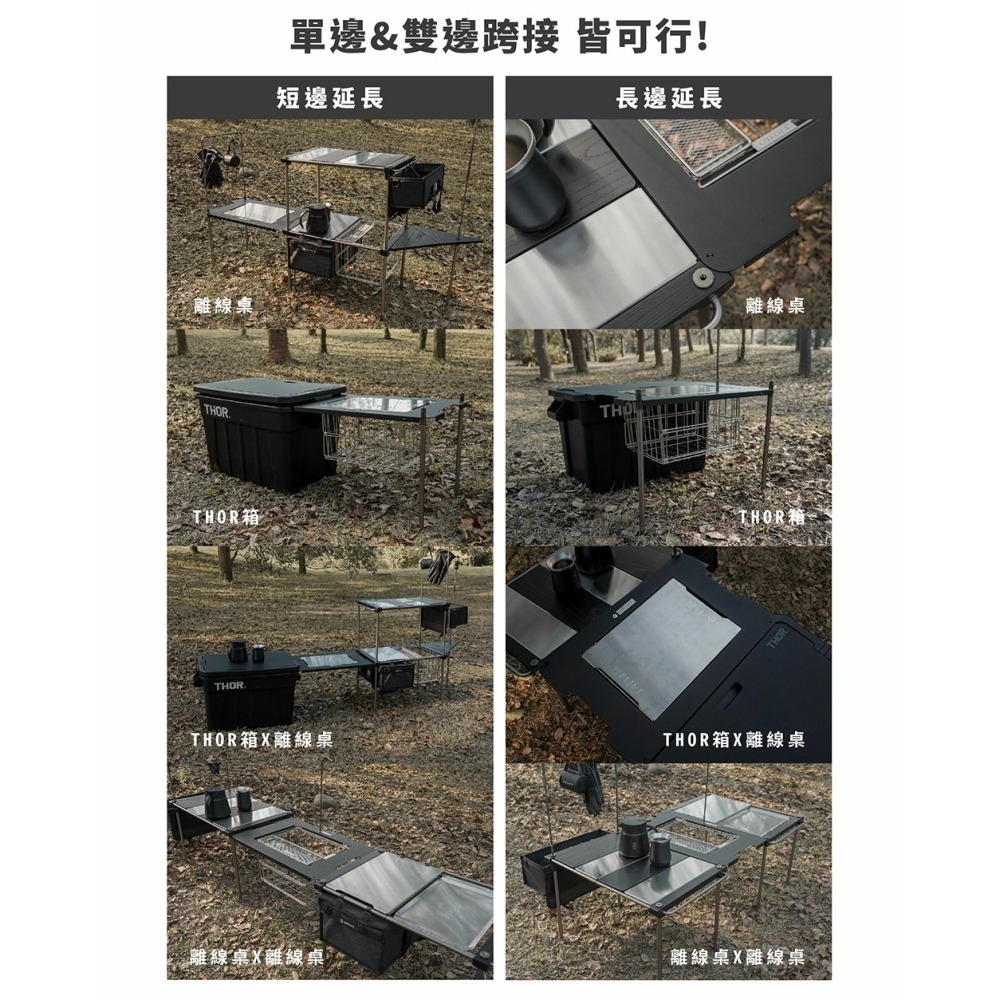 【彈藥庫】OFFLINE 離線桌-1單位跨接鐵板(黑/沙/銀) #OFL-OFTE1U-C-細節圖9