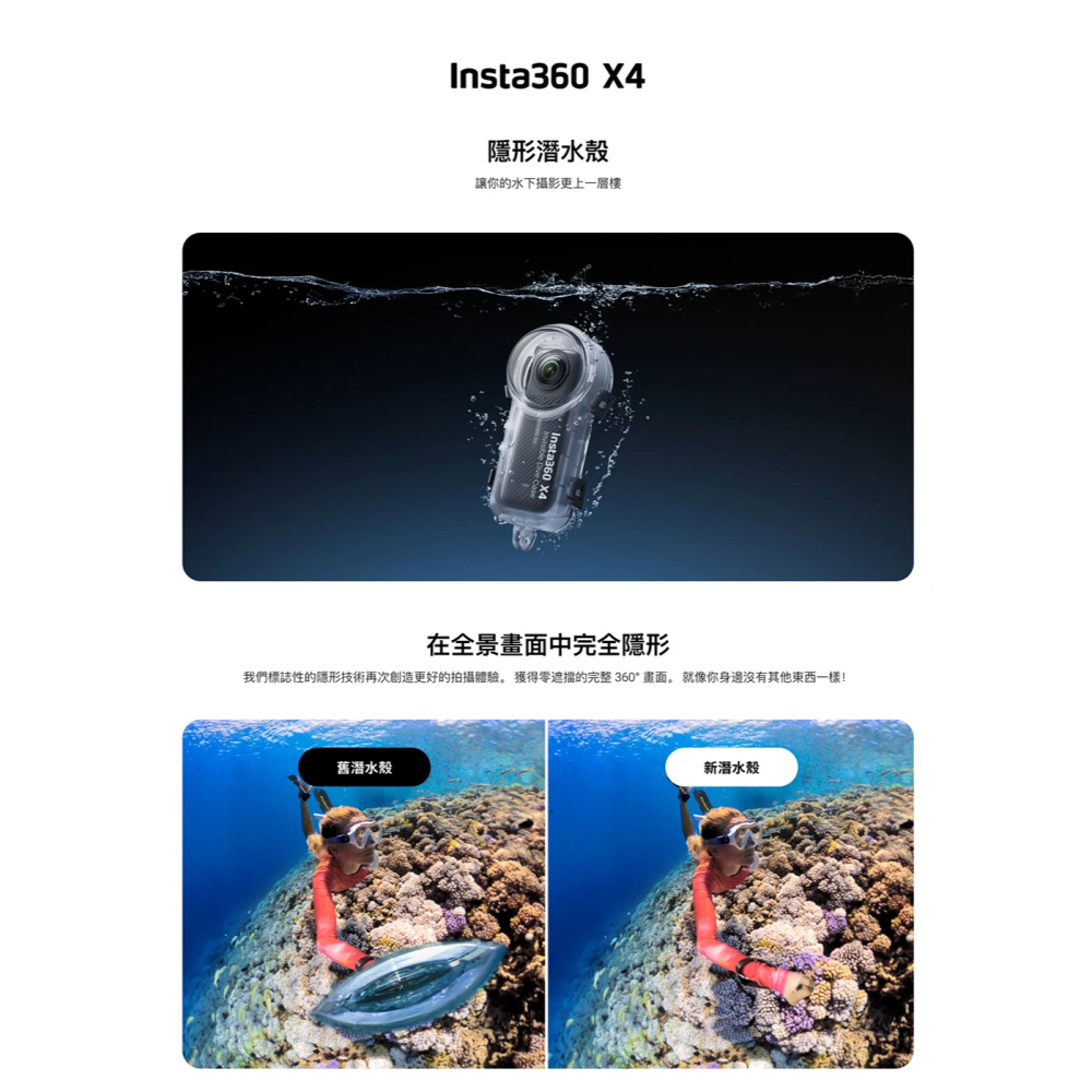 【彈藥庫】Insta360 X4 全隱形潛水殼 #CINSBBMG-細節圖7