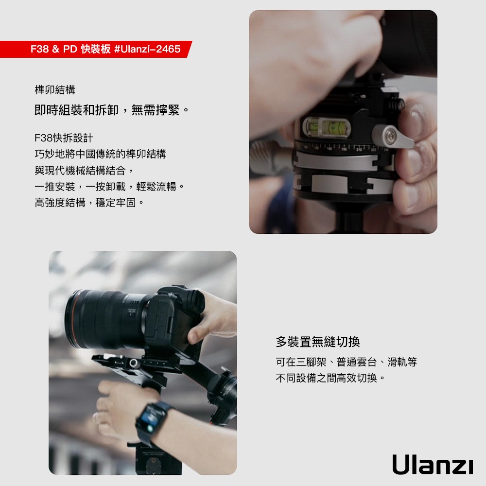 【彈藥庫】Ulanzi FALCAM F38&PD快裝板/F38快裝底板#Ulanzi-2465#Ulanzi-2270-細節圖3