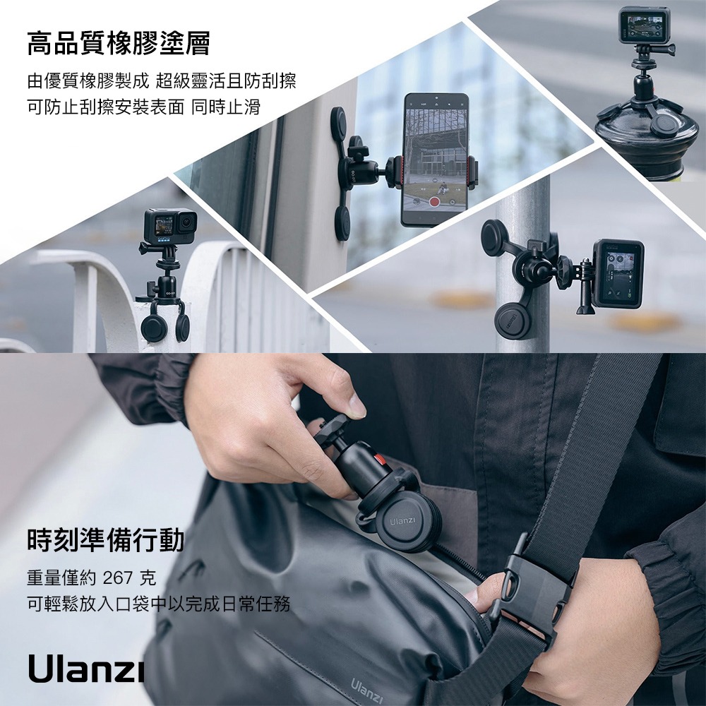 【彈藥庫】Ulanzi GO-001 便攜磁吸支架 #Ulanzi-C016GBB1-細節圖3