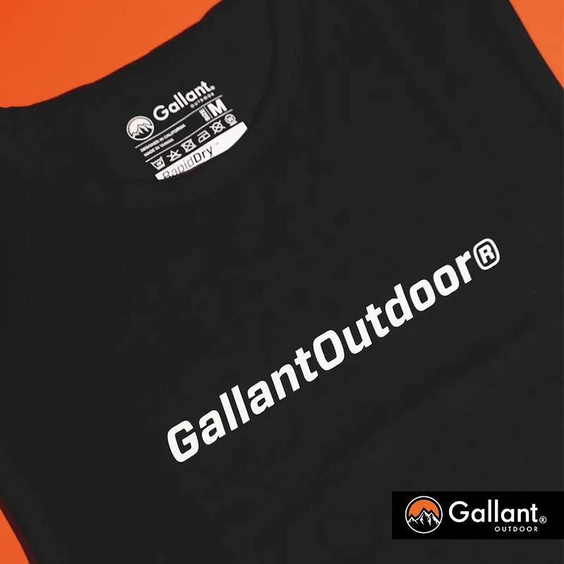 【彈藥庫】GLNT Polygiene® Lettering Tank Top-黑 #glnt-atp-005-blk-細節圖7