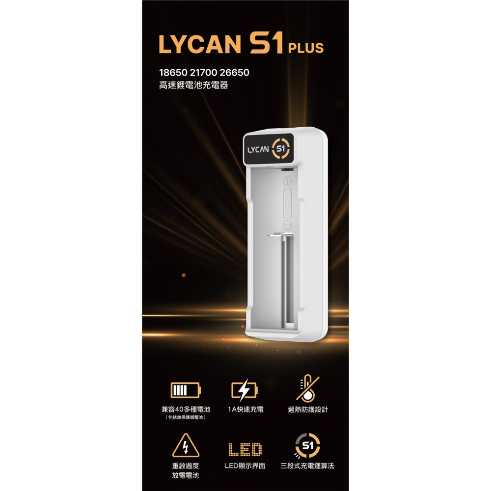 【彈藥庫】LYCAN S1 PLUS 充電器-白 #LYC-350011-3-細節圖2