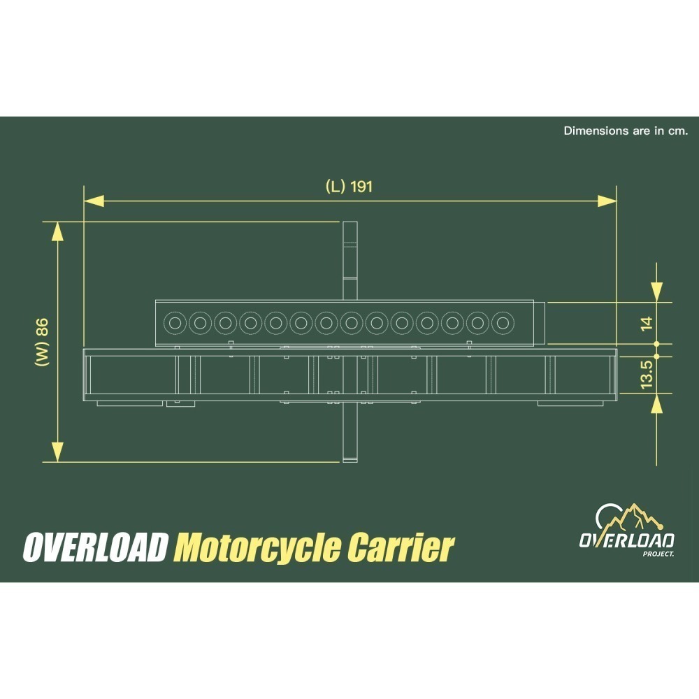【彈藥庫】OVERLOAD Motorcycle Carrier 鋁合金背車架 #OVL-A001-M01-細節圖5