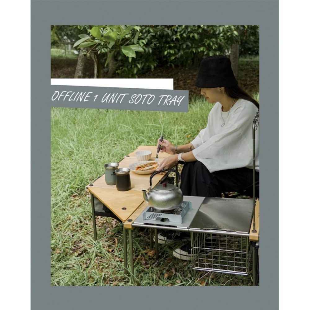 【彈藥庫】OFFLINE 離線桌 1單位SOTO鋁桌板 黑/銀#OFL-SOTO1U-TD#OFL-SOTO1U-TS-細節圖3