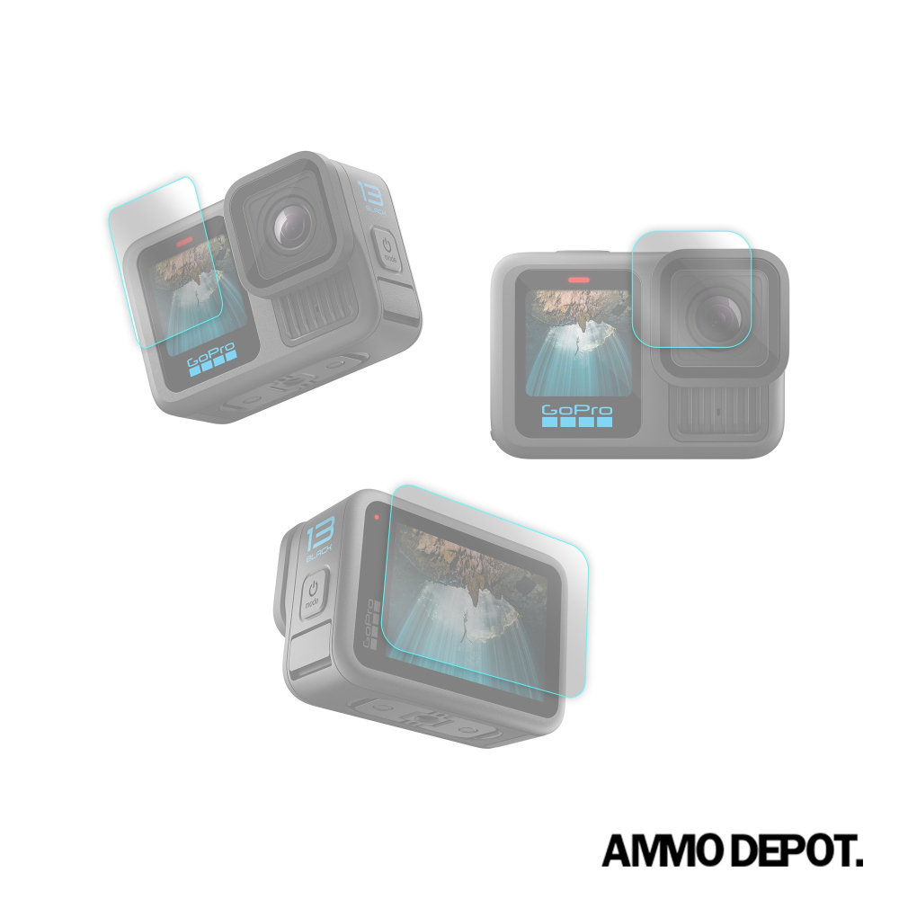 【彈藥庫】AMMO DEPOT. GoPro HERO 13 Black 鋼化疏水保護貼 #AMO-P016-SAA-細節圖2