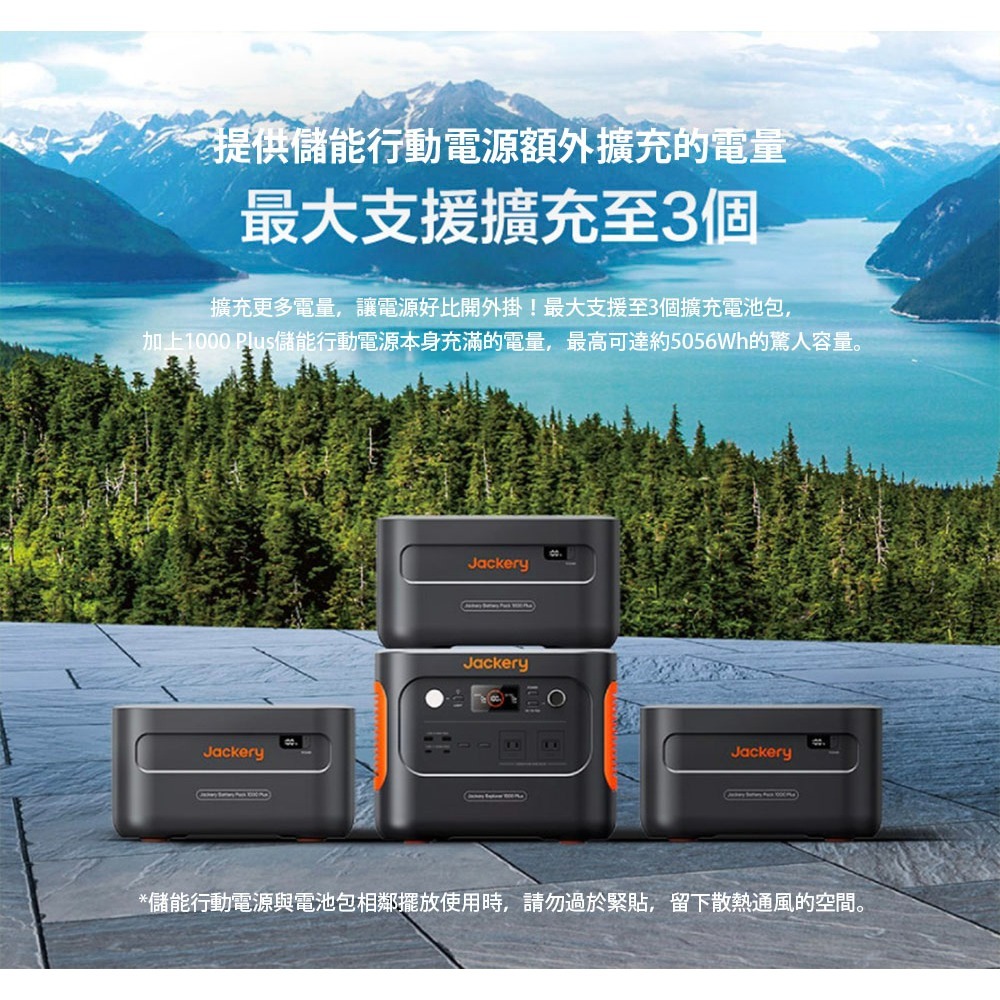 【彈藥庫】Jackery 戶外電源 1000PLUS 電池包-細節圖4