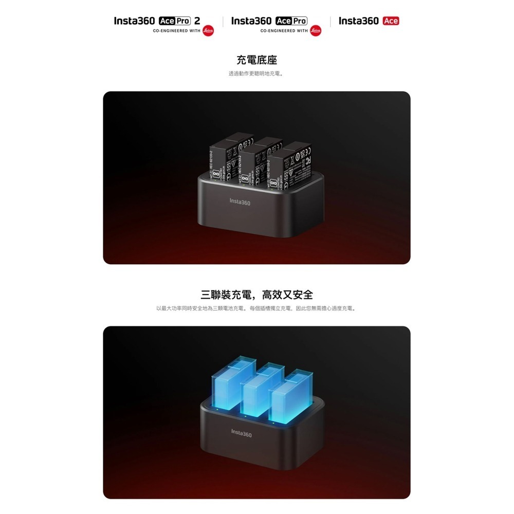 【彈藥庫】Insta360 Ace Pro 2/Ace Pro/Ace 充電管家 #CINSAAXE-細節圖2