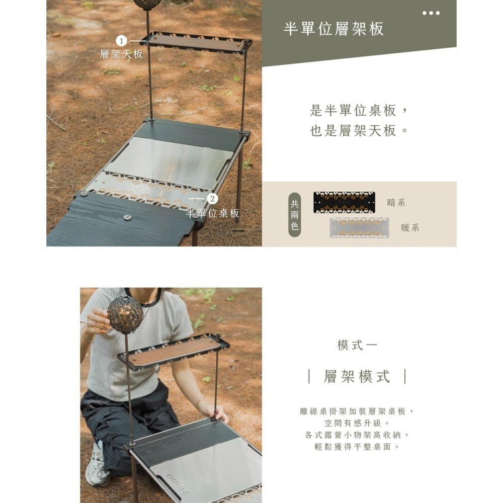 【彈藥庫】OFFLINE 0.5單位層架板(暖系/暗系/全黑特仕款) #OFL-OFTE0.5UH-細節圖3