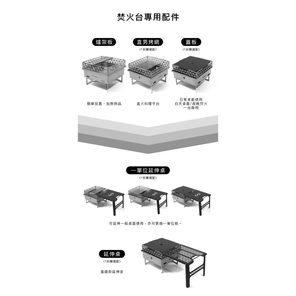 【彈藥庫】FOOTHILLS 不鏽鋼山麓焚火台(含收納袋、隔熱板) #FTS-015-細節圖4