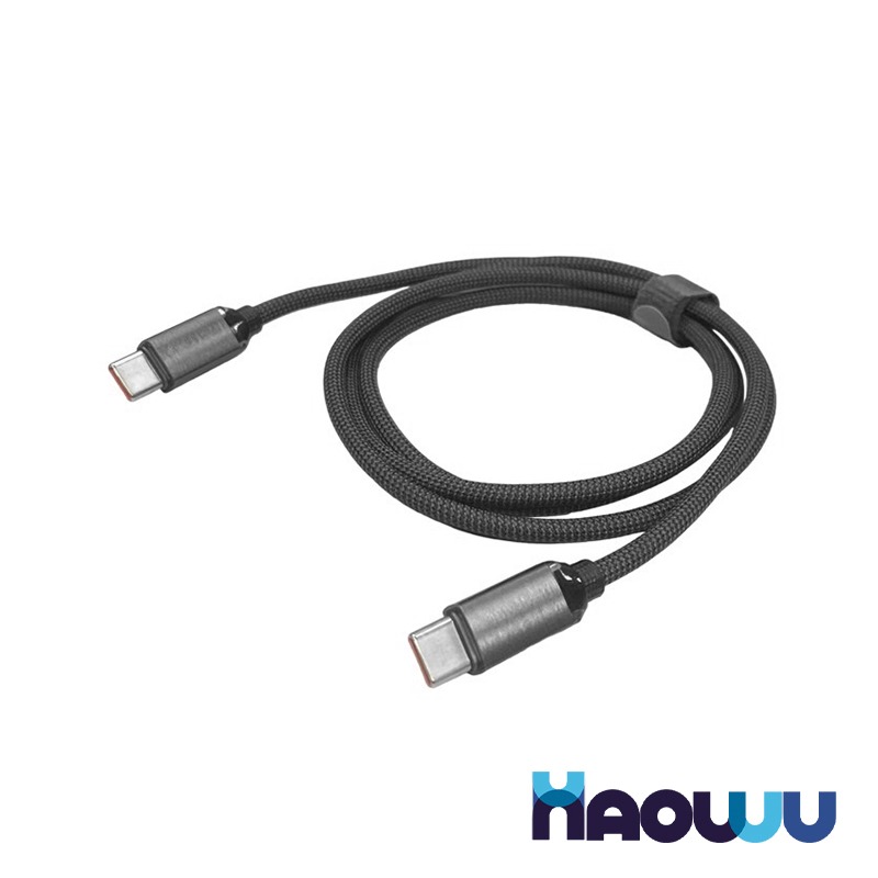 【彈藥庫】HAOWU USB C TO C 100W 極速晶鑽快充線-2M #TC-H05-細節圖5